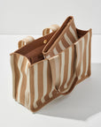 Isla Tan Stripe Tote