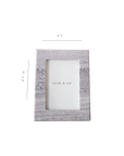Hand Cut Beige Marble Photo Frame