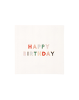 Birthday Cocktail Napkins - White