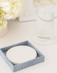 Coaster Set, Chambray