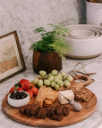 Large Round Acacia Wood Cutting Board