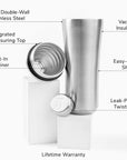 Elevated Craft® Hybrid Cocktail Shaker