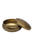 Hammered Metal Container