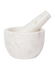 White Marble Mortar and Pestle
