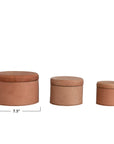 Leather Nesting Boxes
