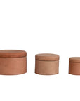 Leather Nesting Boxes