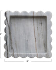 Marble Scalloped Tray
