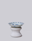 Small Blue and White Porcelain Lotus Dish