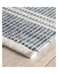 Malta Blue Handwoven Wool Rug