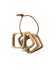 Brass Square Napkin Rings (4)