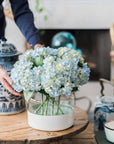 White Colorblock Vase