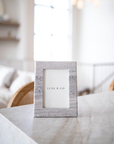 Hand Cut Beige Marble Photo Frame