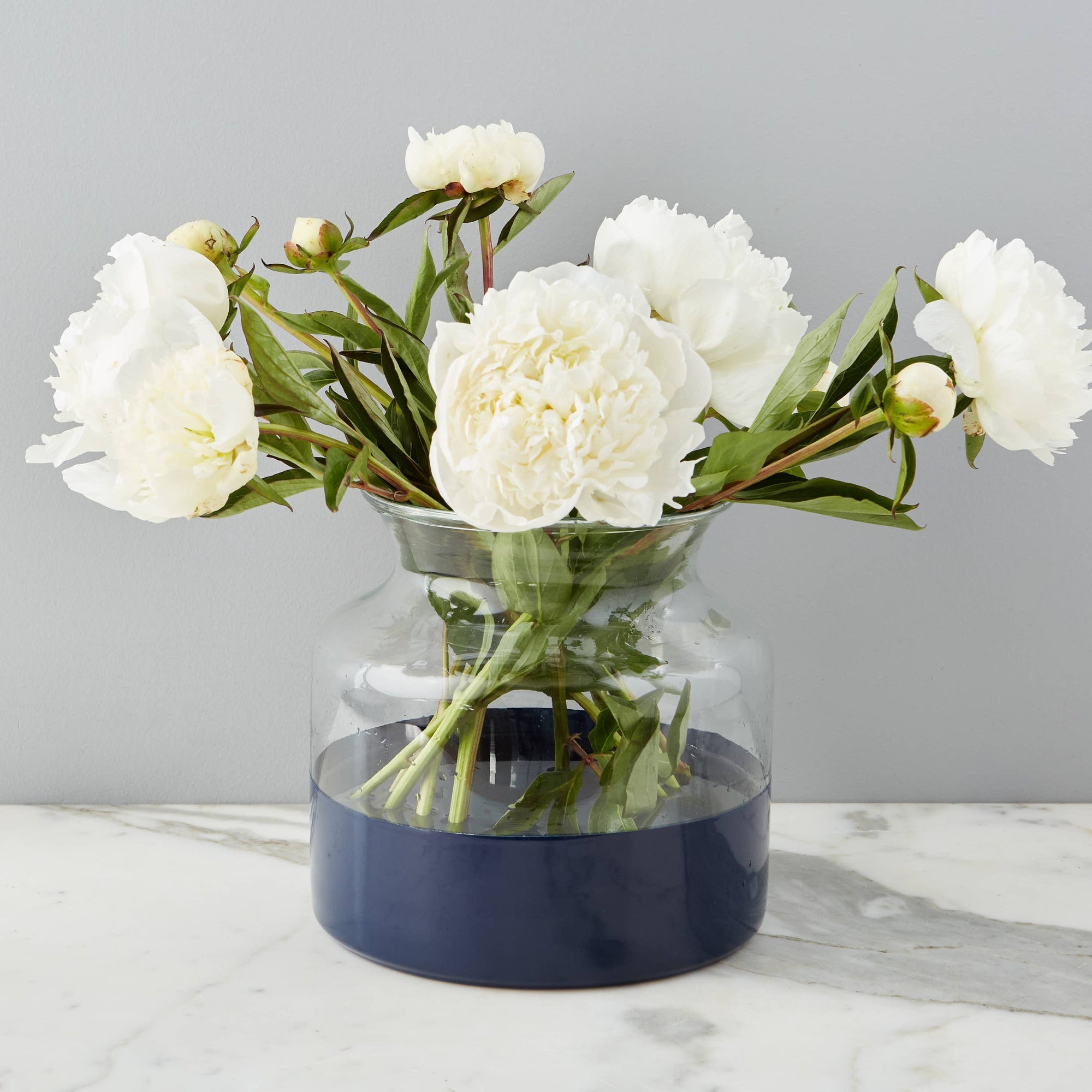 Navy Colorblock Vase