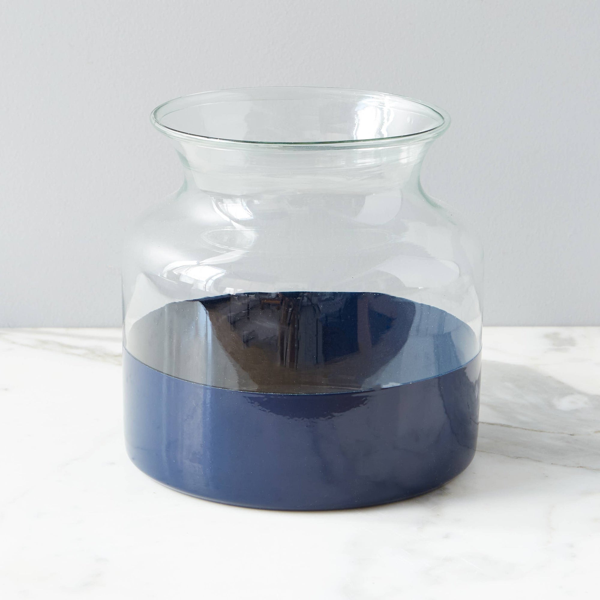Navy Colorblock Vase
