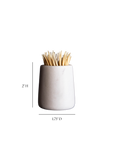 White Marble Toothpick Holder