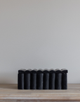 Fluted Box Marble Scallop Design Black