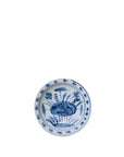 Small Blue and White Porcelain Lotus Dish