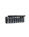 Fluted Box Marble Scallop Design Black