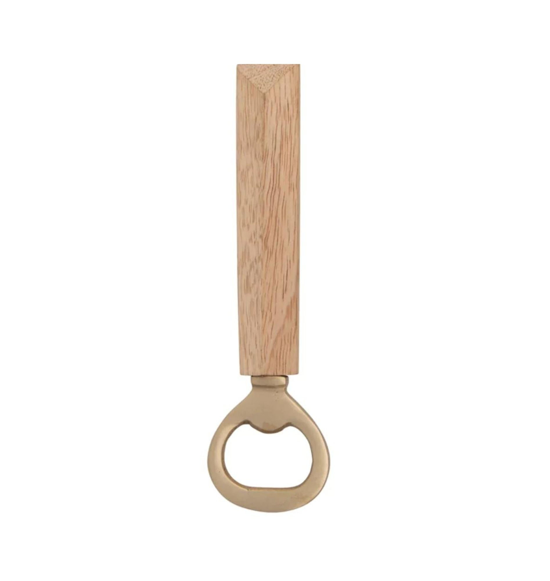 Brass + Wood Bottle Opener