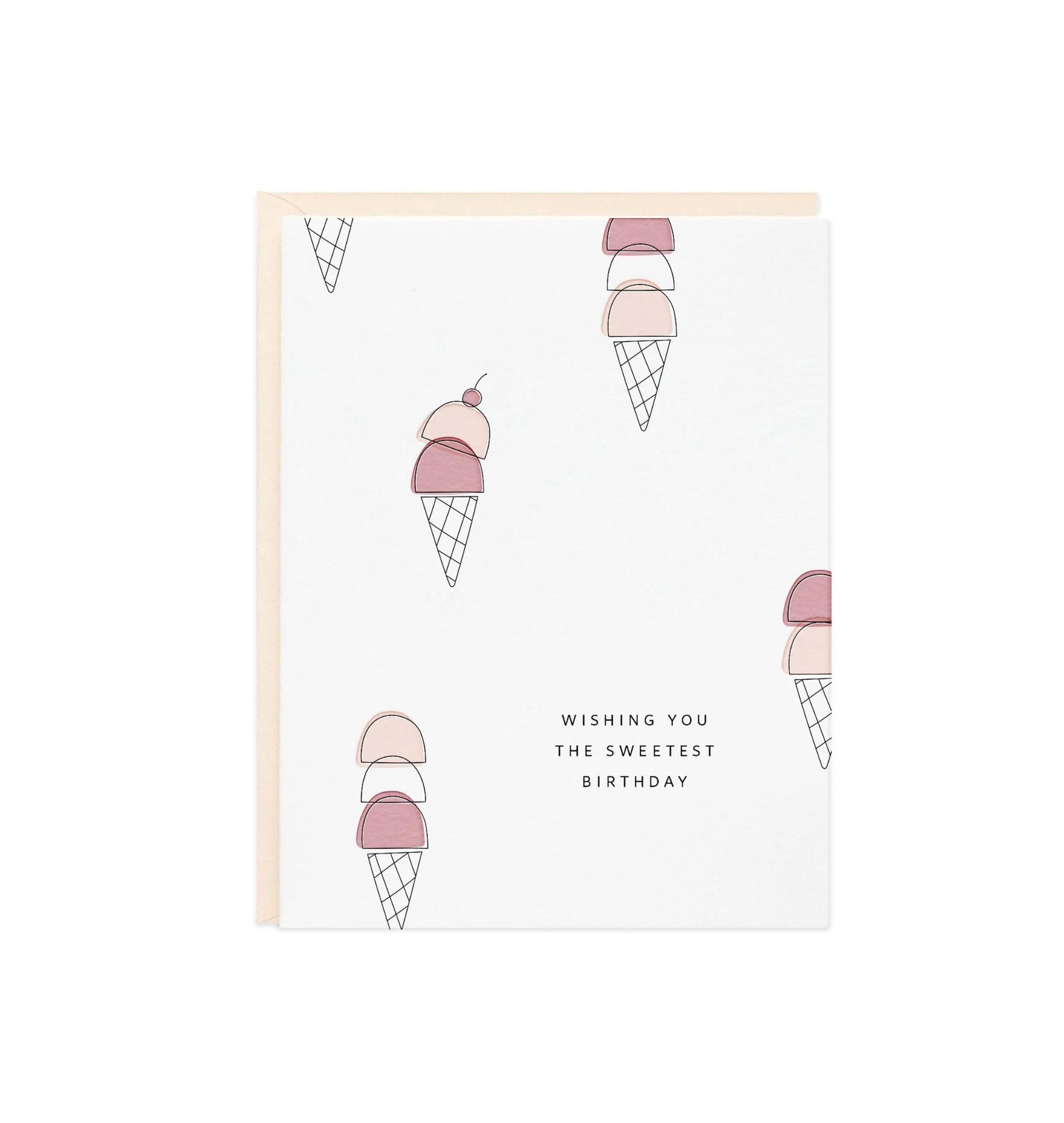 Birthday Ice Cream Greeting Card