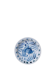 Small Blue and White Porcelain Auspicious Carp Dish