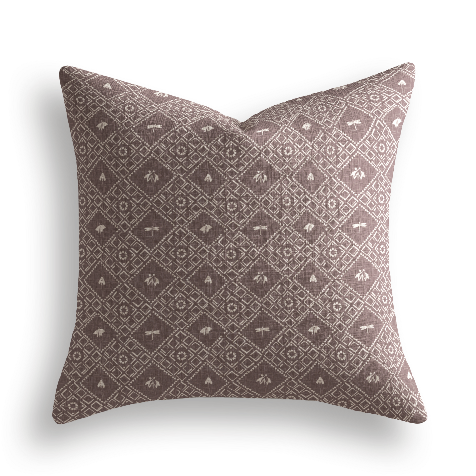 Americana Throw Pillow in Orchid