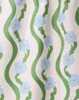 Wavy Flowers Tea Towel