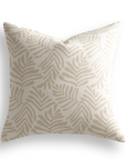 Frond Throw Pillow in Truffle