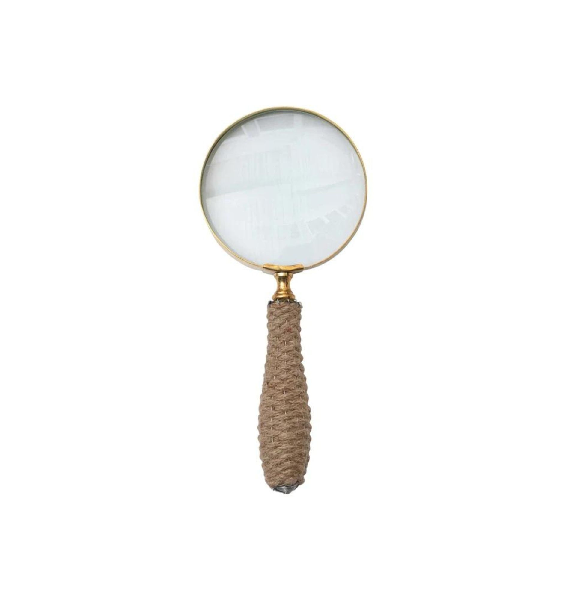 Jute Wrapped Magnifying Glass