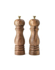 Wood & Brass Salt + Pepper Grinder Set