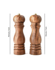 Wood & Brass Salt + Pepper Grinder Set