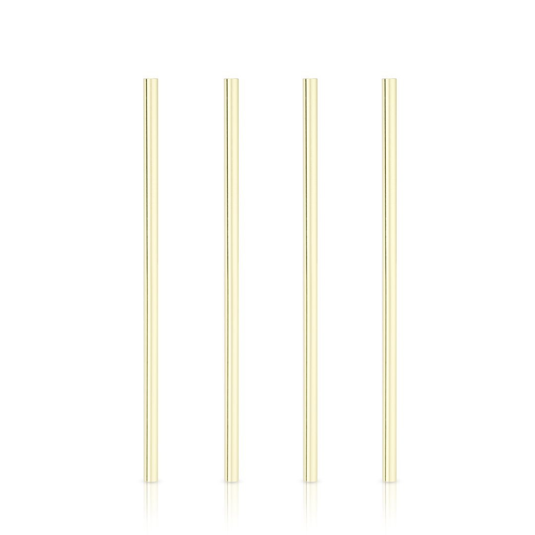 Wide Gold Cocktail Straws